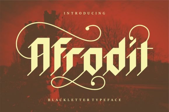 Afrodit: The Bold Blackletter Typeface for Scroll-Stopping Campaigns