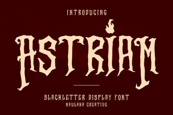 Astriam: Elevating Digital Brand Identity with Bold Blackletter
