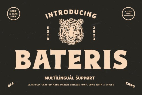Bateris Typeface: Bold Typography for High-Impact Campaigns