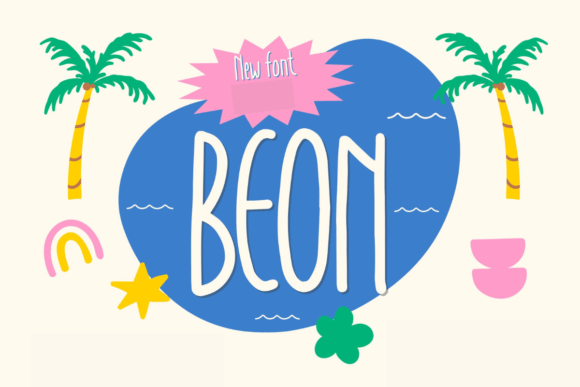 Beon Typeface: A Bold Sans Serif for Playful Brand Identity