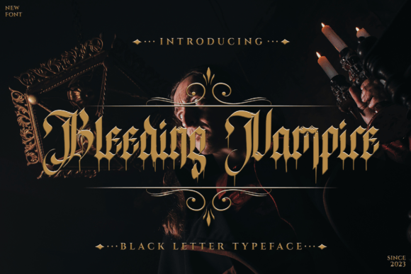 Bleeding Vampire: The Premium Blackletter Typeface for Bold Campaigns