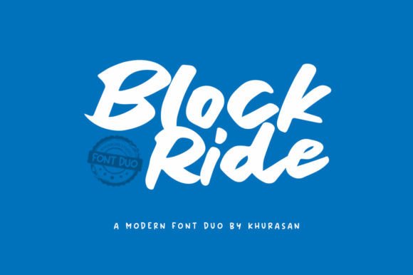 Block Ride Duo: A Playful Typeface for Modern Web Design