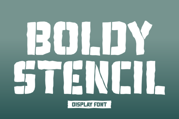 Boldy Stencil: The Premium Display Font for Strong Brand Identity