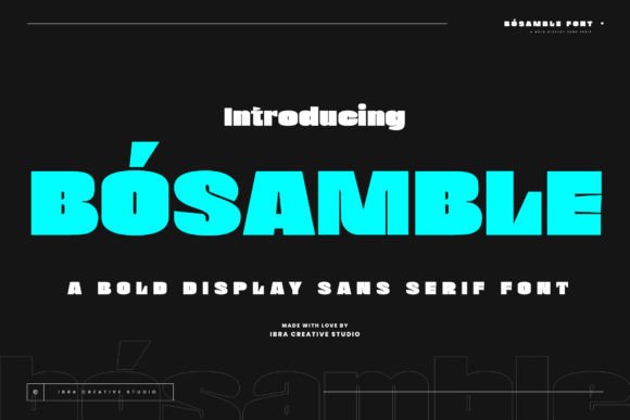 Bósamble: The Bold Display Font for Scroll-Stopping Campaigns