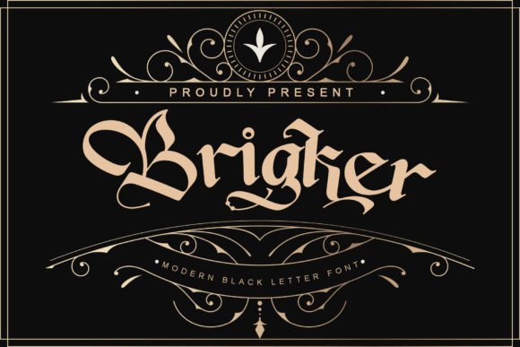 Brigker Typeface Review: A Bold Blackletter for Modern Branding