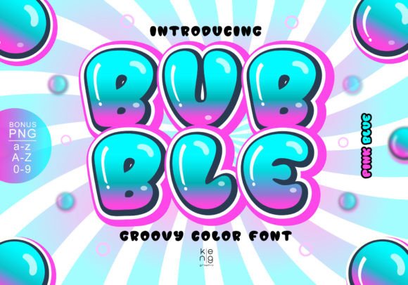 Bubble Pink Blue: The Colorful Typeface That Elevates Small Business Branding