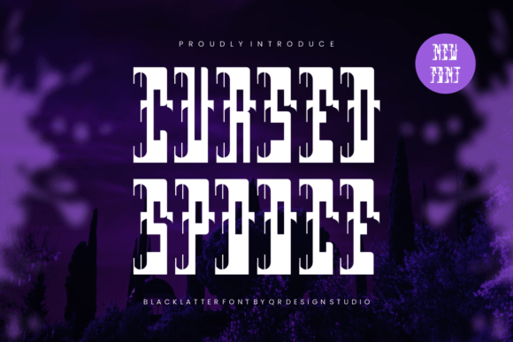 Cursed Spooce: A Bold Blackletter Font for Distinctive Brand Identity