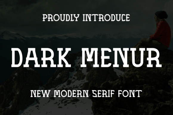 Dark Menur: The Bold Sans Serif Font for Strong Brand Identity