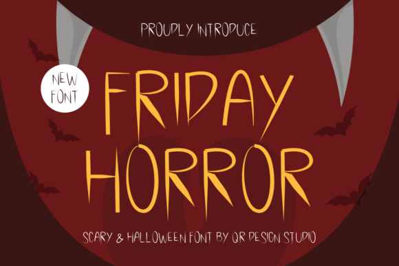 Friday Horror Typeface: A Designer’s Take on Bold Display Typography