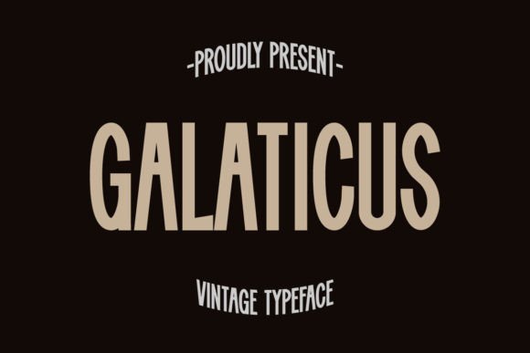 Galaticus: The Bold Sans Serif Font for Polished Brand Identity