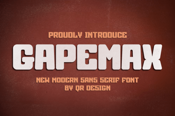 Gapemax: The Bold Sans Serif Typeface for Handmade Branding