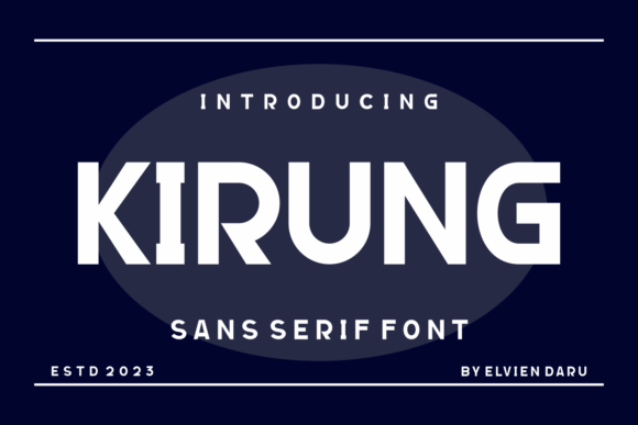 Kirung: The Bold Sans Serif Font for Handmade Product Design