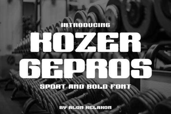 Kozer Gepros: The Bold Sans Serif Typeface for High-Impact Campaigns