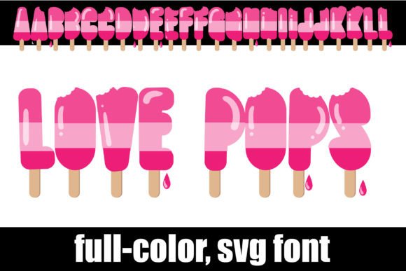 Love Pops: The Vibrant Color Font for Handmade Creators
