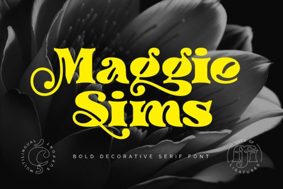 Maggie Sims: A Bold Serif Typeface for Handmade Branding