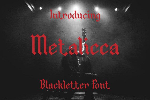 Metalicca: The Bold Blackletter Typeface for Standout Brand Identity