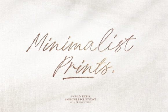 Minimalist Prints: The Exquisite Typeface for Editorial Luxury