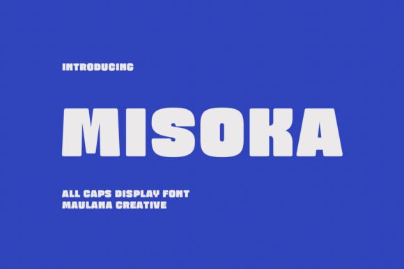 Misoka: A Bold Sans Serif Typeface for Modern Editorial Design