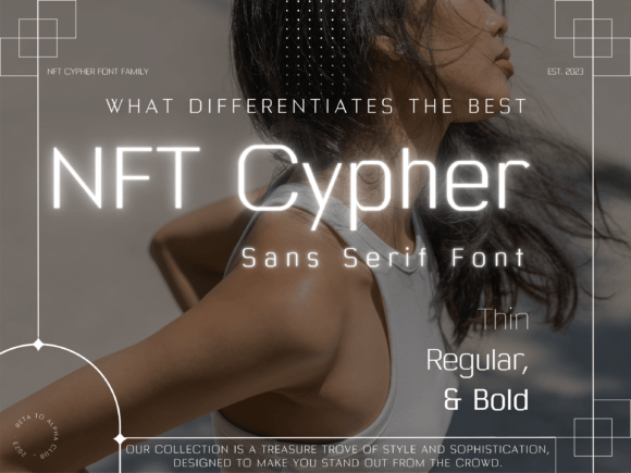 Nft Cypher: A Versatile Sans Serif Font for Modern Brand Identity