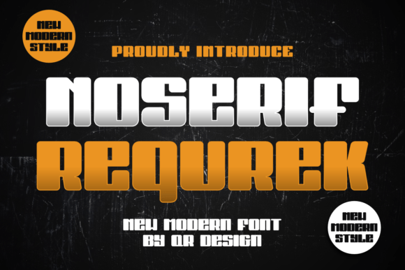 Noserif Requrek: A Bold Sans Serif Typeface for Modern Web Design