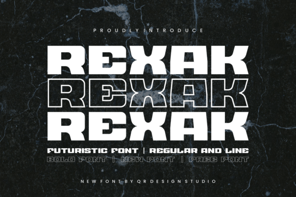 Rexak Typeface: Bold All-Caps Design for Modern Branding