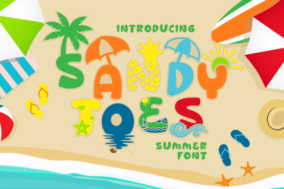 Sandy Toes: The Perfect Summer Typeface for Editorial Design