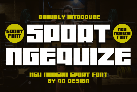 Sport Ngequize: The Bold Typeface for Dynamic Editorial Design
