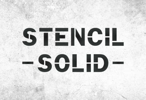 Stencil Solid: The Serif Typeface That Commands Attention