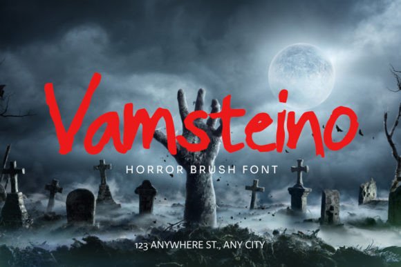 Vamsteino: The Ultimate Horror Typeface for Crafters and Sellers